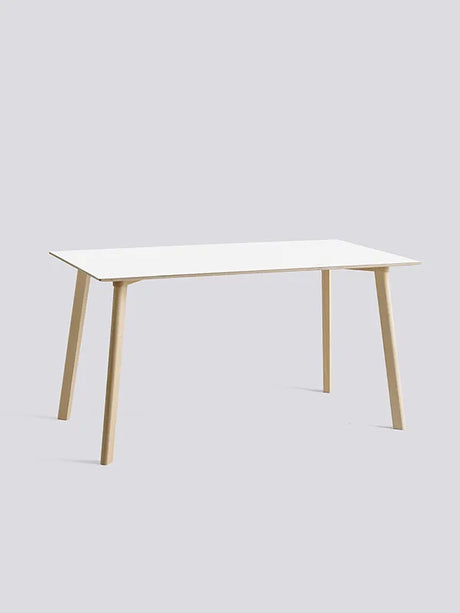 CPH Deux 210 Bord fra Hay - L140 x B75 x H73 cm / Pearl white laminat / Ubehandlet bøg - Jacobsen Plus