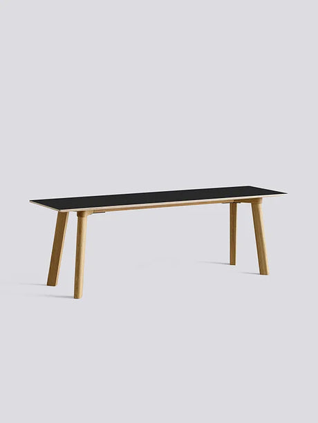 CPH Deux 215 Bænk fra Hay - L140 x B35 x H45 cm / Ink black laminat / Matlakeret eg - Jacobsen Plus