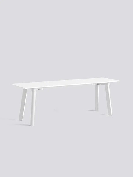 CPH Deux 215 Bænk fra Hay - L140 x B35 x H45 cm / Pearl white laminat / Pearl white (bøg) - Jacobsen Plus