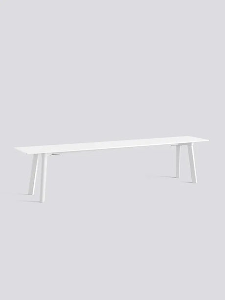 CPH Deux 215 Bænk fra Hay - L200 x B35 x H45 cm / Pearl white laminat / Pearl white (bøg) - Jacobsen Plus