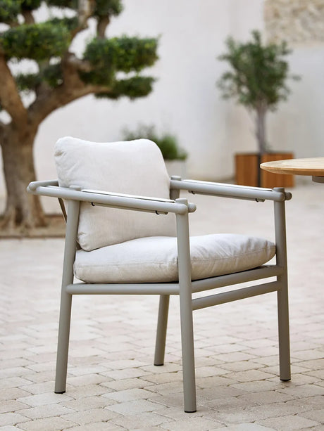 Sticks havestol, taupe aluminium fra Cane-line - 2 - Jacobsen Plus