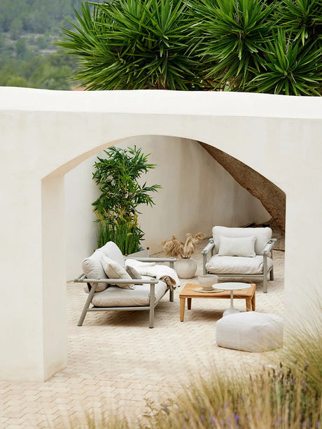 Sticks Loungestol, taupe aluminium fra Cane-line - 2 - Jacobsen Plus