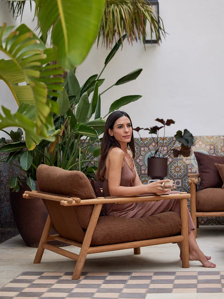 Sticks Loungestol, teak fra Cane-line - 2 - Jacobsen Plus