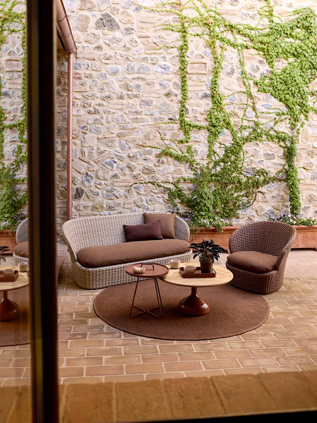 Coast Loungestol med. Swivel, umber brown fra Cane-line - 2 - Jacobsen Plus