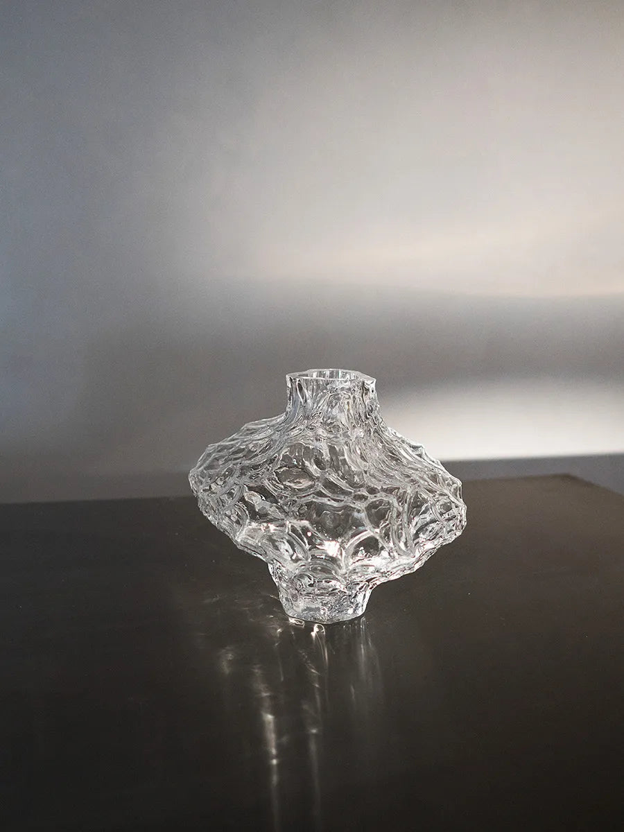 Canyon Vase Large, clear fra Hein studio