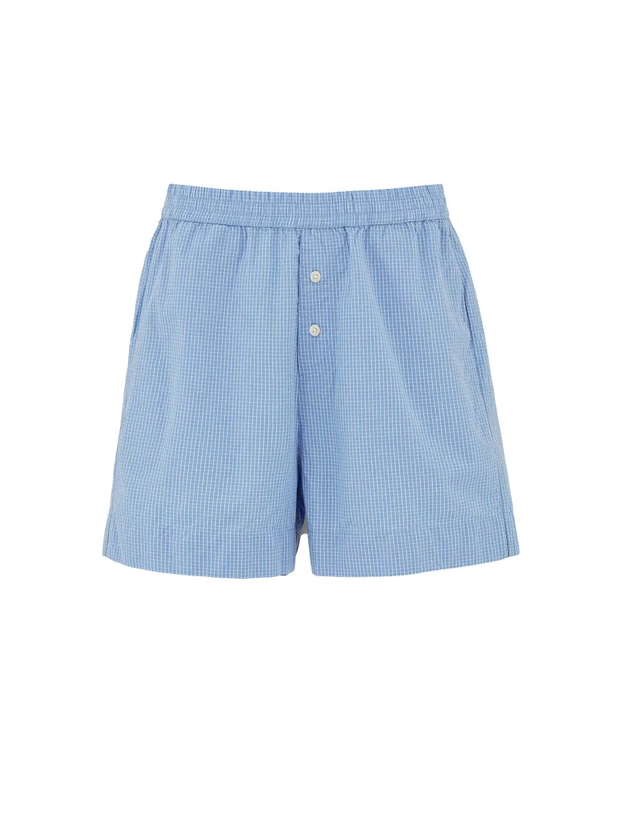 Casual Shorts, check mix blue fra Aiayu - 1 - Jacobsen Plus