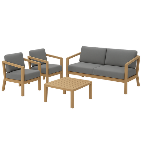 Skagerak Virkelyst sæt inkl. bord fra Fritz Hansen - 1 - Jacobsen Plus