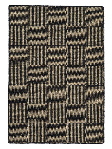 Chess Tæppe fra Linie Design - Black / 140 x 200 cm - Jacobsen Plus