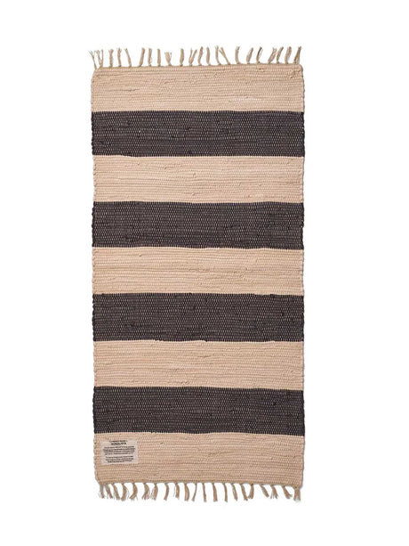 Chindi tæppe, 60x120 cm fra Bongusta - Grey & Beige - Jacobsen Plus