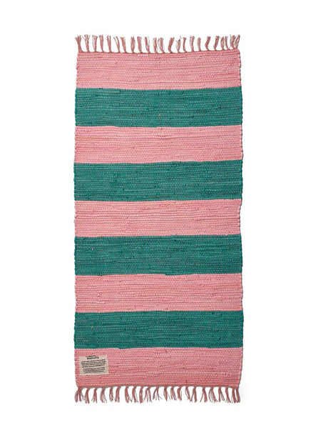 Chindi tæppe, 60x120 cm fra Bongusta - Pink & Grass - Jacobsen Plus