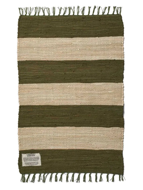 Chindi tæppe, 60x90 cm fra Bongusta - Army Beige - Jacobsen Plus