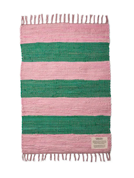 Chindi tæppe, 60x90 cm fra Bongusta - Pink & Grass - Jacobsen Plus