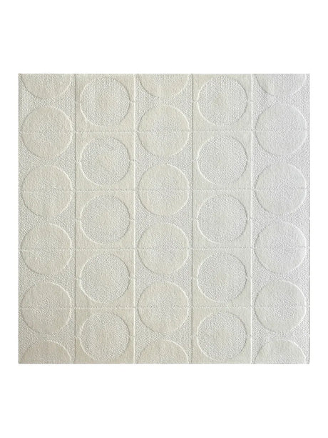 Cirkel Tæppe, ufarvet af Finn Juhl - L: 175 x B: 175 cm / Kridt - Jacobsen Plus