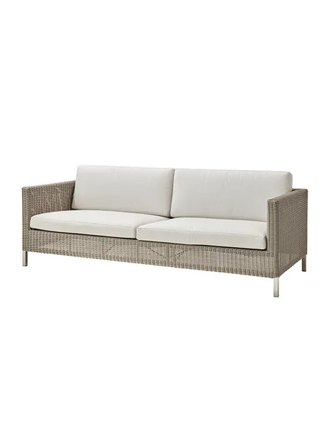 Connect 3 personers Sofa fra Cane-line - White, Cane-line Natté - Jacobsen Plus