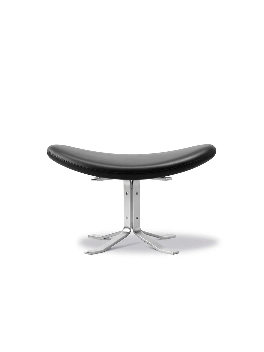 Corona Skammel, sort læder fra Erik Jørgensen