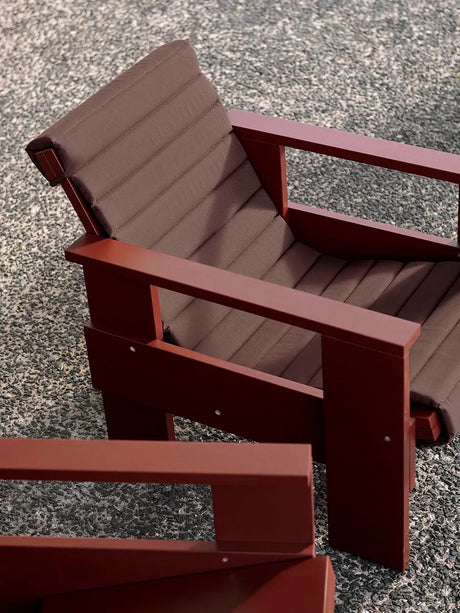 Quilted sædehynde til Crate Loungechair, Iron Red fra Hay - 2 - Jacobsen Plus