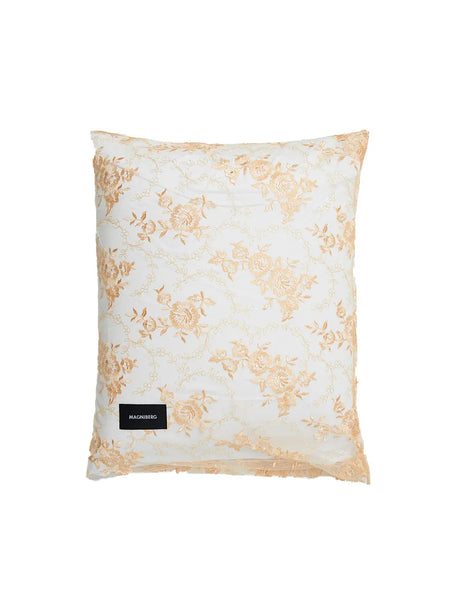 Rose Lace Pillow Cover Single fra Magniberg - Apricot / 63 x 60 cm - Jacobsen Plus