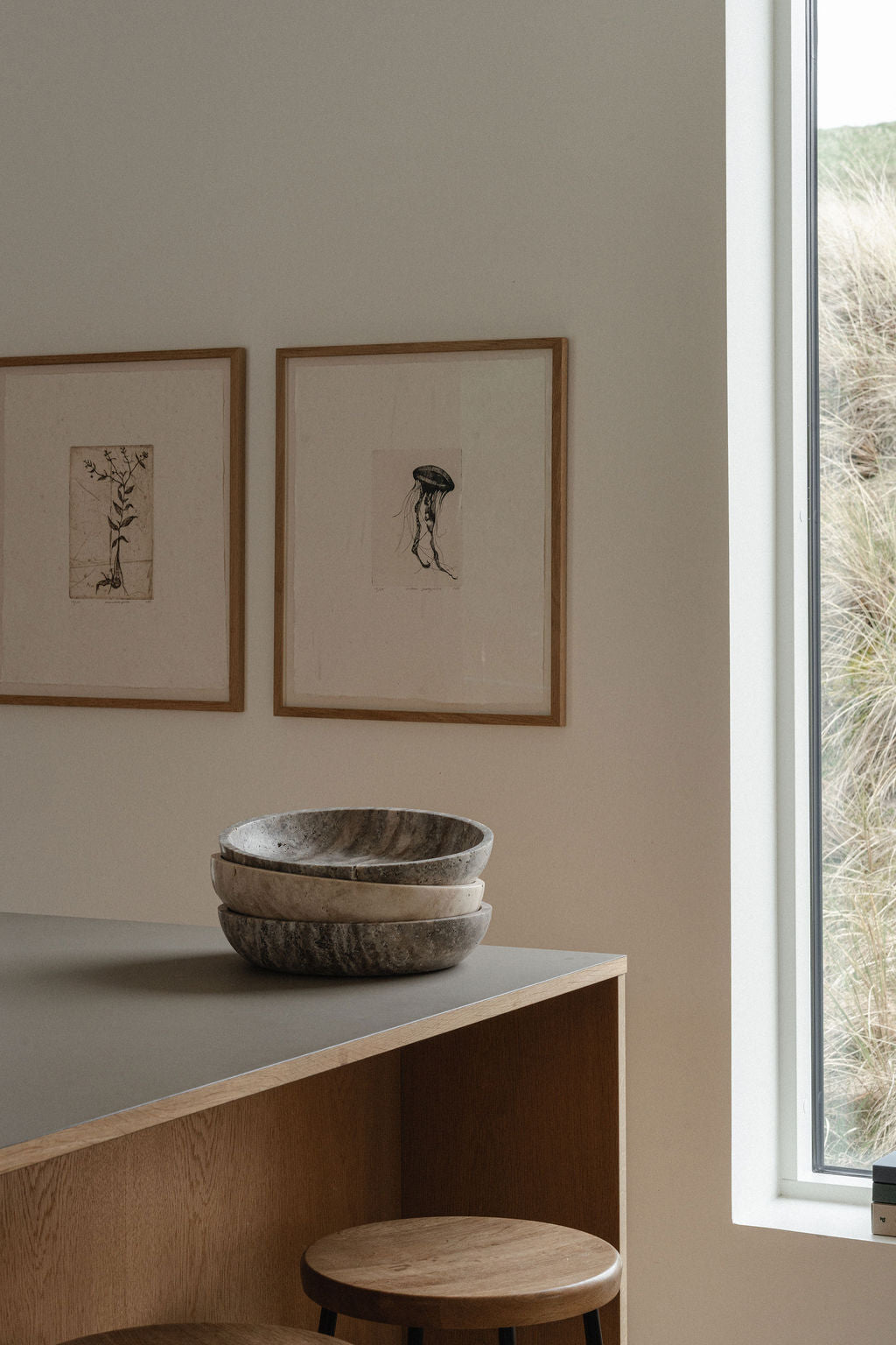 Hyben Skål, travertin silver fra Wabi Sabi Nordic - 3 - Jacobsen Plus