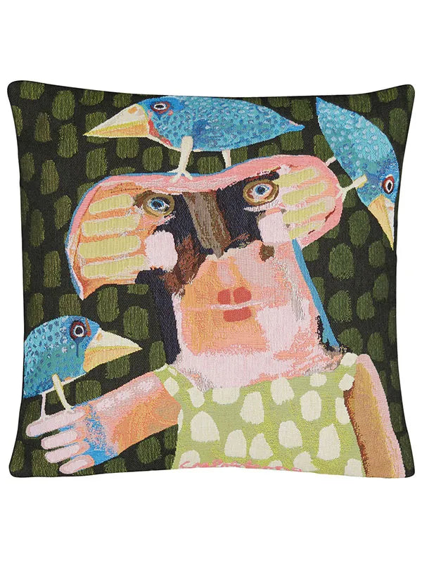 Sylvester Dame Med Torpedofugle pude fra Poulin Design - 1 - Jacobsen Plus