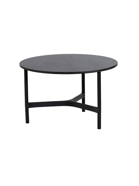 Twist Sofabord, medium fra Cane-line - Lava grey / Dark grey (kompaktlaminat) - Jacobsen Plus