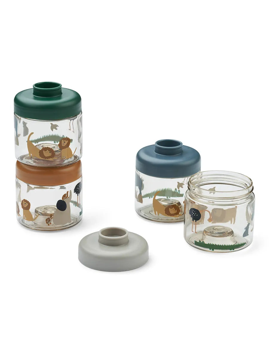 Dominique Baby Food Boxes 4-Pack, All together/Sandy fra Liewood - 1 - Jacobsen Plus