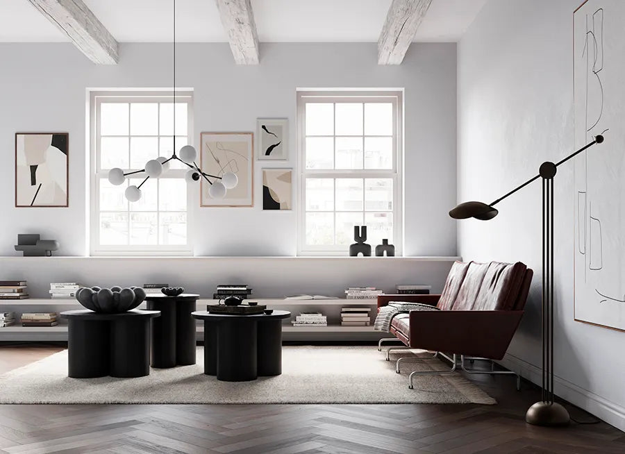 Drop Bulp Chandelier, mini grey fra 101 Copenhagen - 5 - Jacobsen Plus