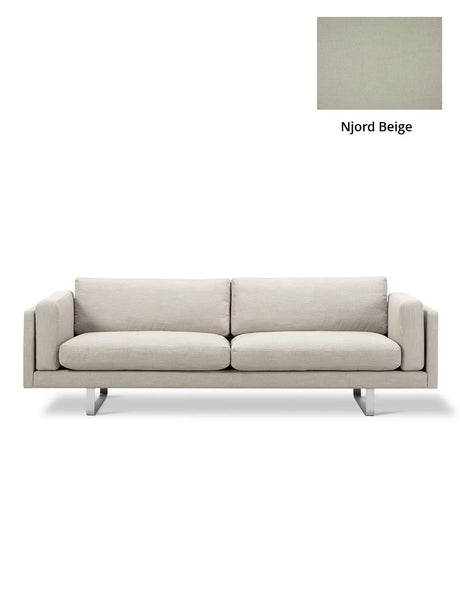 EJ280 Sofa fra Fredericia Furniture - Njord - Beige / Model 8072 - 280 cm - Jacobsen Plus