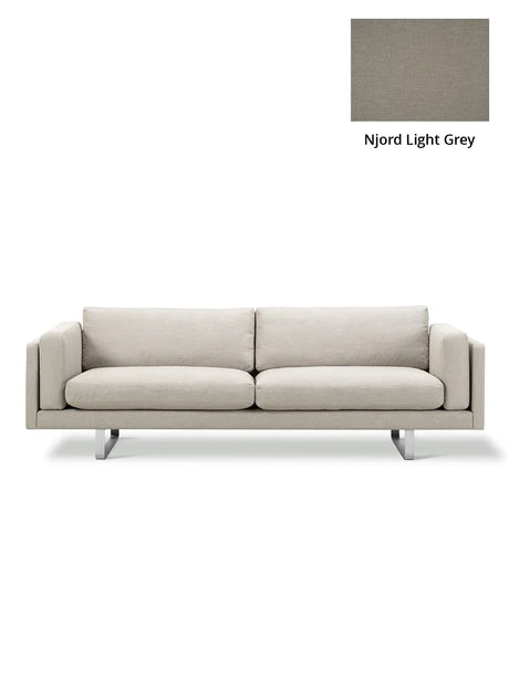EJ280 Sofa fra Fredericia Furniture - Njord - Light Grey / Model 8062 - 240 cm - Jacobsen Plus