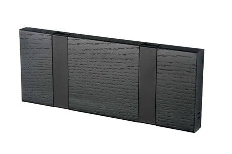 KNAX knagerække med to knager fra LoCa - Eg sortbejdset / Sorte knager - Jacobsen Plus