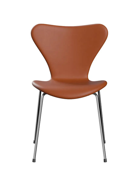 3107 stol, fuldpolstret Essential læder valnød/krom stel af Arne Jacobsen - 1 - Jacobsen Plus