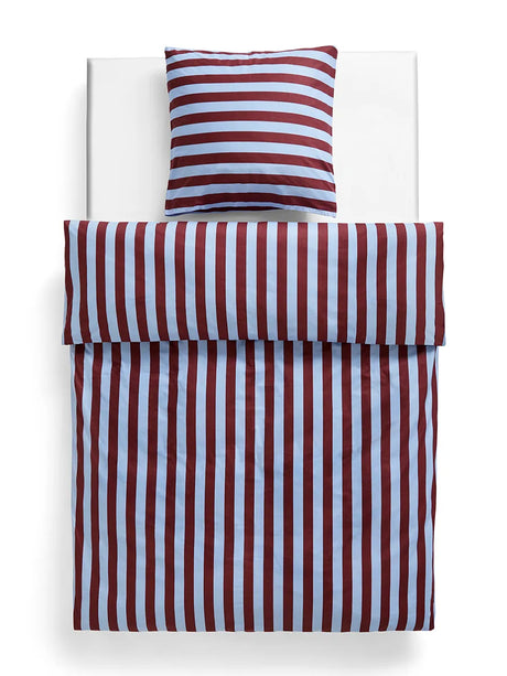 Été sengelinned (sæt) fra Hay - 200 x 140 cm / Bordeaux and Sky blue - Jacobsen Plus