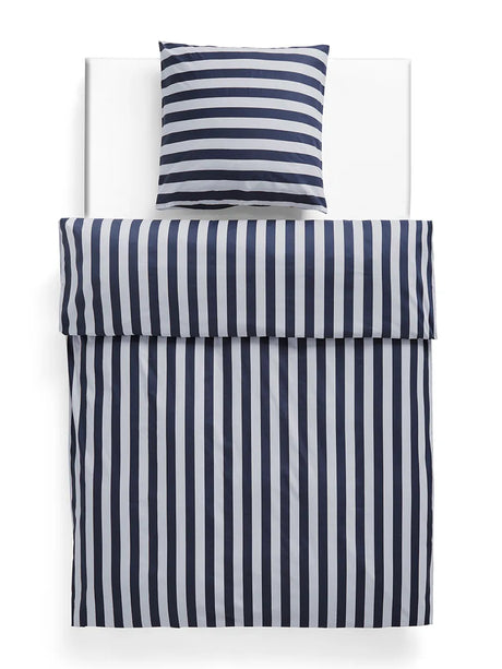 Été sengelinned (sæt) fra Hay - 200 x 140 cm / Midnight Blue and Light Grey - Jacobsen Plus