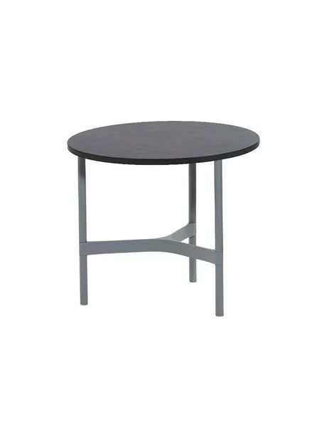 Twist Sofabord, lille fra Cane-line - Light grey / Dark grey (kompaktlaminat) - Jacobsen Plus