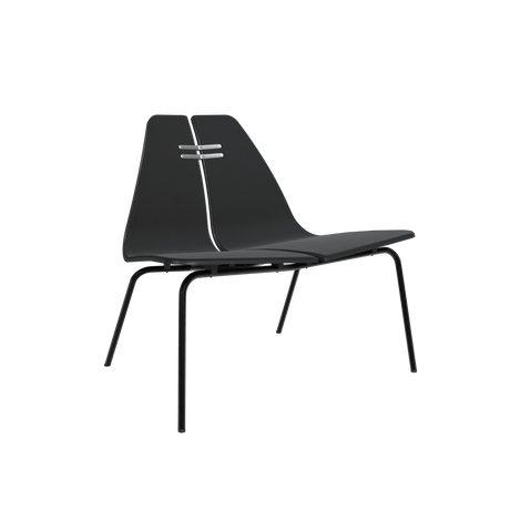 PK23 forsidepolstret, Black af Poul Kjærholm - Sort - Jacobsen Plus