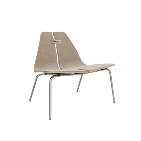 PK23 forsidepolstret, Oak af Poul Kjærholm - Stål - Jacobsen Plus