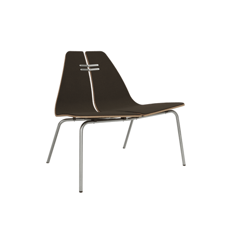 PK23 forsidepolstret, Walnut af Poul Kjærholm - Stål - Jacobsen Plus