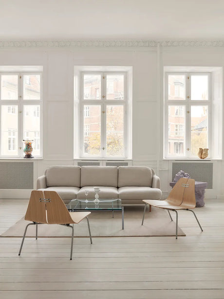 PK23 Lounge Chair, oak/steel af Poul Kjærholm - 2 - Jacobsen Plus