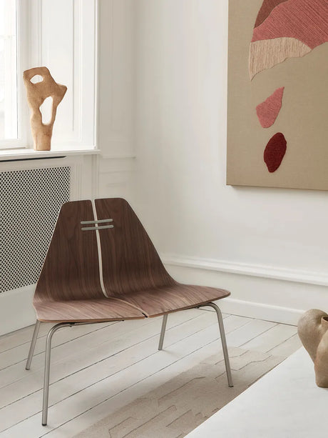 PK23 Lounge Chair, walnut/steel af Poul Kjærholm - 2 - Jacobsen Plus