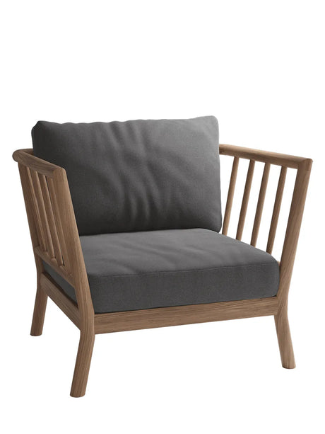 Skagerak Tradition Loungestol fra Fritz Hansen - Charcoal - Jacobsen Plus