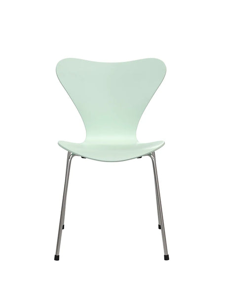 70th Anniversary Edition 3107 Spisebordsstol, 7:14 AM Green af Arne Jacobsen - Chrome - Jacobsen Plus