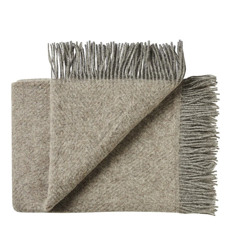 Fanø Plaid, pebbles beige fra Silkeborg Uldspinderi - 1 - Jacobsen Plus