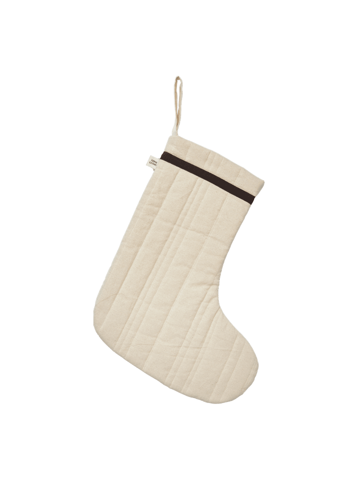 Vari Quilted Christmas Stocking Natural fra Ferm Living - 1 - Jacobsen Plus