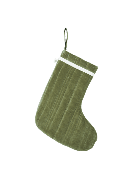 Vari Quilted Christmas Stocking Natural fra Ferm Living - Khaki - Jacobsen Plus