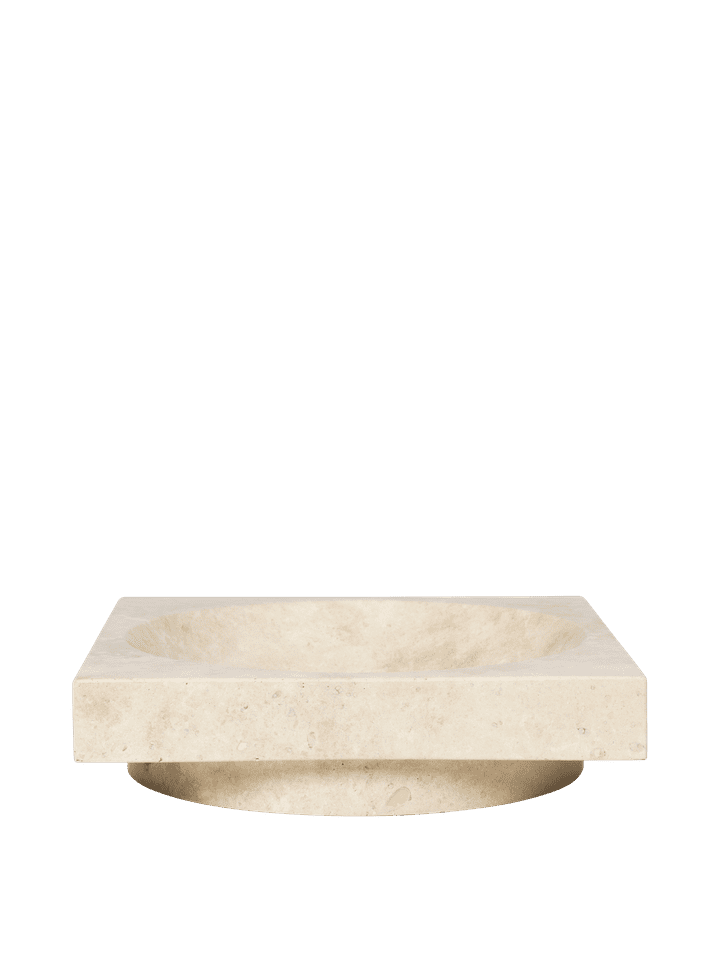 Hew low centrepiece, travertin fra Ferm Living - 1 - Jacobsen Plus