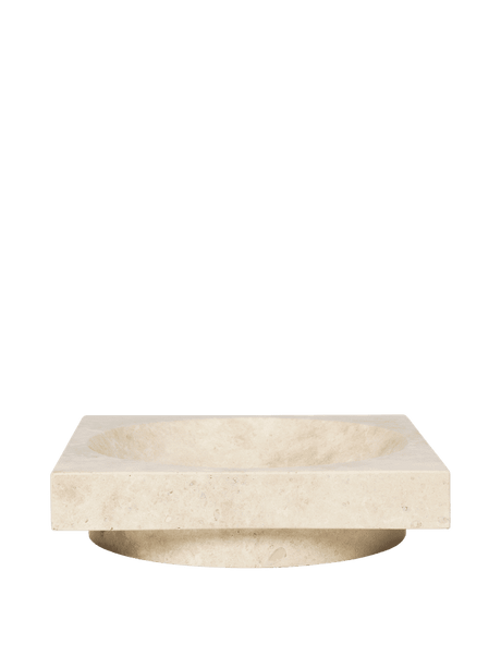 Hew low centrepiece, travertin fra Ferm Living - 1 - Jacobsen Plus