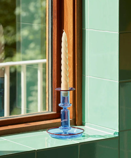 Flare Lysestager fra Hay - H: 14 cm / Light blue - Jacobsen Plus