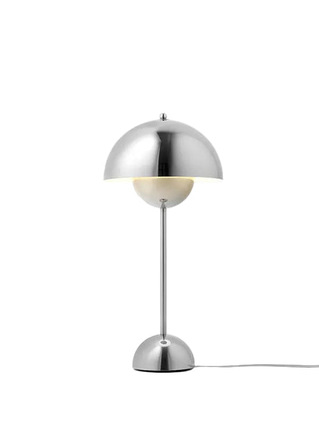 Flowerpot VP3 bordlampe af Verner Panton - Poleret stål - Jacobsen Plus