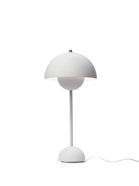 Flowerpot VP3 bordlampe af Verner Panton - Matt light grey - Jacobsen Plus