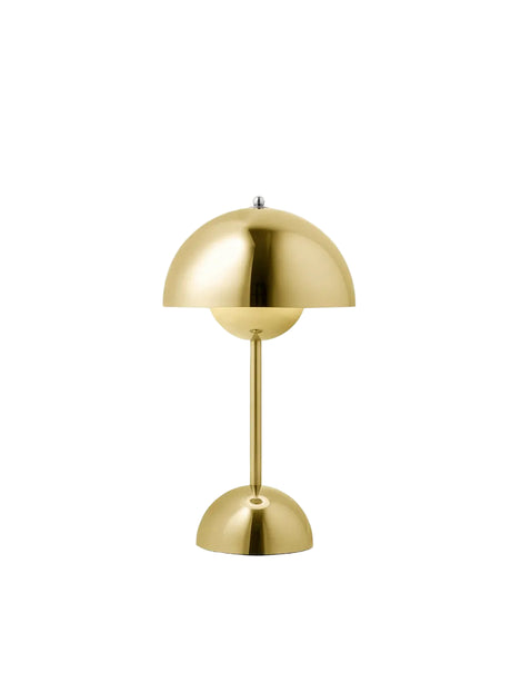 Flowerpot Portable VP9 Bordlampe af Verner Panton - Brass-Plated - Jacobsen Plus