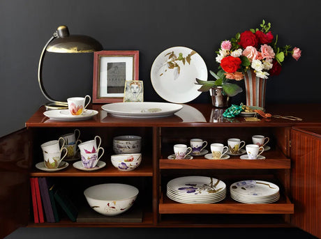 Royal Copenhagen Flora højhankskop med underkop, Magnolia - 2 - Jacobsen Plus